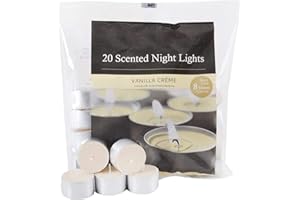 ONLINESTREET 8 Hours Burning Tealights and Scented Candles Pack, with Long Lasting Burning Wax, Having Multiple Refreshing Scents, Making it a Beautiful Gift Pack and a Decorative Accessory (Vanilla Creme)
