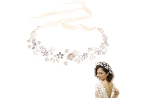 posionks Mariage Couronne De MariéE Fleur Accessoires De Cheveux Bandeaux Cheveux Vignes pour La Mariée, Les Filles, Mariage