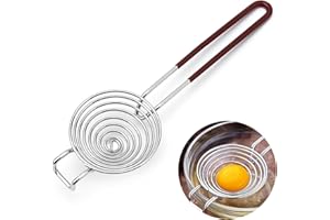 LONIMIA Separador de acero inoxidable para cocina - Filtro divisor de claras e yema de huevo, fácil almacenamiento