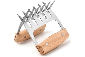 HTRTRR 2 pezzi artiglio orso BBQ, artigli per carne in acciaio inox, utensili BBQ professionali per pollo, bistecca, maiale – Accessori griglia per barbecue