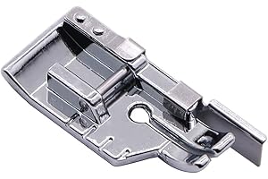 MOTRENT 1/4'' (Quarter Inch) Quilting Patchwork Sewing Machine Presser Foot with Edge Guide for All Low Shank Snap-On Singer, Brother, Babylock, Euro-Pro, Janome, Juki, Kenmore, New Home, White, Simplicity