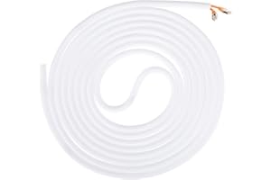 SALBSEVER 5 M Hund Und Katze Kabelschutzgitter, Kabelschutz Zum Schutz Kabelmanagement Zum Verstecken Von Tv-Kabeln an Der Wand Kabelabdeckungen Für Hause Und Im Büro Verstecken Im Schreibtisch, Tv, Boden, Weiß