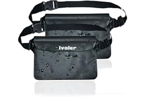 ivoler wasserdichte Tasche Beutel Bauchtasche Handyhülle Schutzhülle Strand-Tasche für Geld, Kamera und Smartphones Ideal für Wassersport, Strand, Schwimmen, Bootfahren