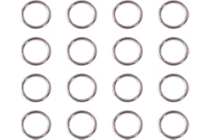 PH PandaHall 360pcs Anneaux Bijoux Anneaux Ouverts pour la Fabrication de Bijoux, 8mm Anneau en Métal Petite Boucle à Anneau Anneaux Boucles D'oreilles pour Bracelet Collier Fabrication, Argent