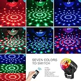 AOMEES Discokugel Disco Lichteffekte LED DiscoLicht Partylicht Disco Beleuchtung Partybeleuchtung Party licht Discolicht Bühnenbeleuchtung- 7 Farbe RGB Led Effekt DJ Licht Diskokugel Lampe für Disco, Geburtstag party,Xmas,Hochzeit, KTV, Weihnachten, Weihnachtsgeschenk ,Geschenk des neuen Jahres,Halloween,Zimmer, Bar,Bühne,Karaoke,Schlafzimmer,Club, Partei,Draussen(mit Fernbedienung) - 2