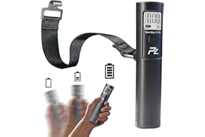 FLOWZOOM Pèse bagage innovant sans pile | Balance portable | Pese valise | Pese bagages de voyage | Peson electronique | Noir