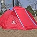 Produktbild AYUE® Outdoor Instant Doppeltes Popup-Kuppelzelt - Einfaches, Automatisches Setup - Idealer Schutz Für Zwanglose Familienwanderungen,Red