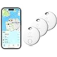 HH-Tech Smart Tag LITE (Pack 3) For Apple iOS Devices, Air Tracker, Item Finder, Replaceable Battery, Easily Track Your Wallet, Bag, Suitcase, and More Worldwide with the iPhone Find My App