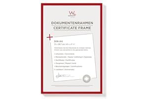 walther design Marco de fotos rojo 21 x 29,7 cm (DIN A4) Marco de plástico New Lifestyle KV130R