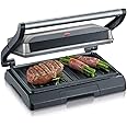 SEVERIN KG 2394 Bistecchiera elettrica 800W per sandwich con piastre antiaderenti, Piastra tostapane distribuzione uniforme d