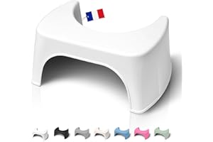 Well Care Tabouret de Toilette Physiologique - Fabriqué en France en Plastique Recyclé - Marche Pied WC pour Adulte - Petit Banc Repose Pied pour Adopter la Position Squatty Anti Constipation
