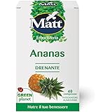 Matt - Integratore Ananas - Integratore Alimentare ad Effetto Drenante, Contro gli Inestetismi Cutanei della Cellulite - 40 C