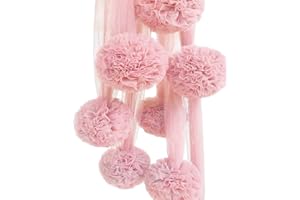 Brussels08 Lovely Bed Chiffon Ball Hanging Tent Pendant Bedroom Decor Bed Net Tent Hanging Ornament Kids Room Accessories Decoration Pink