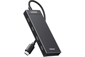 UGREEN USB C Hub 10 Gbps, adapter med 4 USB C 3.2-portar, höghastighets USB C multiportsplitter för iPhone 15/15 Pro, MacBook
