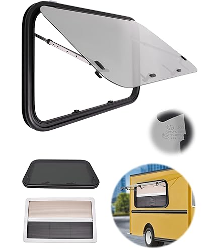 QRANSEUYXY Dakkap, dakraam, 35 x 35 cm, camper, dakventilator, universeel, caravanraam met beeldschermvenster, waterdicht, stofdicht, voor caravans QRANSEUYXY Dakkap, dakraam, 35 x 35 cm, camper, dakventilator, universeel, caravanraam met beeldschermvenster, waterdicht, stofdicht, voor caravans