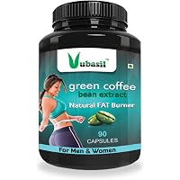 Vubasil Pure Natural Green Coffee Bean Extract 800mg 50 Percent CGA Weight Management Product 90 Capsules Pack
