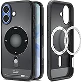 Spigen iPhone 17 ile Uyumlu MagSafe Kılıf Ultra Hybrid Mag Fit Classic Sararmaya Dayanıklı Siyah Şeffaf Kapak - ACS10092 (Spi