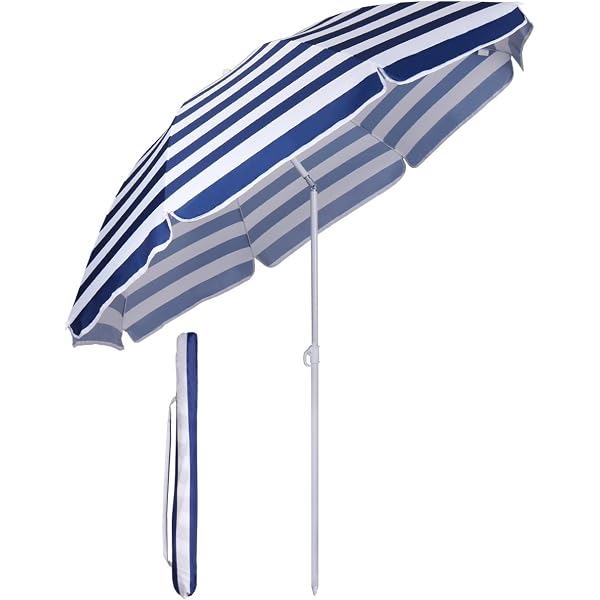Maffei Bastschirm 'Kenya' – Ø 200 Cm, Höhe 215 Cm, Orange, Mit Knicker