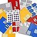 BMC Super Cute Simple Nail Vinyl 13pc Mixed Pattern Manicure Art Sticker Bundle - Super Sized Collector's Set