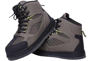 Kylebooker Men's Fishing Hunting Wading Boots Lightweight Anti-Slip Waders Shoes
