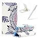 Produktbild Für Samsung Galaxy S5/S5 Neo Handyhülle Brieftasche Lederhülle Case,Bookstyle Magnet PU Leder Standfunktion Kompletter Schutz Kartenfach Wallet Cover für Samsung Galaxy S5/S5 Neo,Herzzer Mode Gute Qualität [Elefant Blumen Muster] Schutztasche Schutzhülle Handyschale Hülle Flip Case Cover für Samsung Galaxy S5/S5 Neo + 1 x Frei Weiß Handy Halterung Ständer + 1 x Frei Silber Touch Pen Stift Stylus