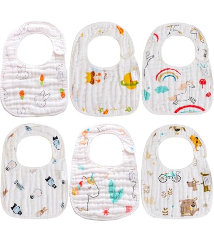 KeaBabies Confezione da 3 bavaglini impermeabili per mangiare - Bavaglini leggeri con raccoglitore di cibo, antimacchia neonati, ragazzi, neonati (Bloom