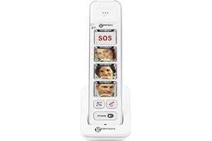 Geemarc Photodect 295 - Additional Handset for Geemarc Amplidect 295 Range with Customisable Photo Memories - Main Base Unit Required - Low to Medium Hearing Loss - Hearing Aid Compatible - UK Version