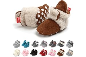 EDOTON Bottes Bande pour Bébé Unisex, Garder au Chaud Doux Sole Bottes de Neige Berceau Chaussures Enfant Bottes Adapté pour 0-18 Mois Bébé