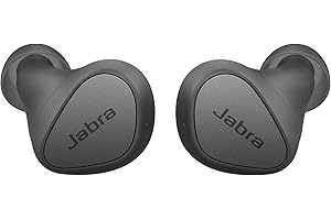 Jabra Elite 3 Écouteurs Bluetooth sans Fil - Écouteurs True Wireless avec réduction de Bruit - 4 microphones intégrés pour des appels clairs, Un Son Personnalisable et Un Mode Mono - Gris foncé
