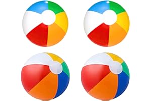 BSGZCM 4PcsInflatable Beach Ball | 20 Inches | 50CM Children's Beach Ball Summer Beach/Inflatable Balloons/Ideal Choice For Outdoor Activities And Swimming Pools/Beaches