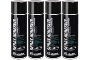 AH HARDWARE 4 Dosen Adam Hall Hardware 01360 - Sprühkleber 500 ml je Dose (4 Dosen)