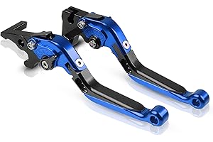 ZHUOWU Set Leve Freno e Frizione Regolabile Pieghevoli Per GSR 750 GSR750 2011-2019 Nero