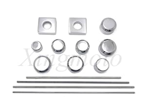 HASKULLE Chrome fork Axle Caps Covers for 1999-2011 for Suzuki GSX-R 1300 R Hayabusa GSXR1300