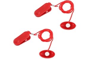 NQEUEPN 2stk Laufband Magnetschlüssel, 4,5x2,5cm Laufband Magnet Magnetischer Sicherheitsschalter Universell Laufband-Not-Aus-Magnet für Laufbänder (Oval)