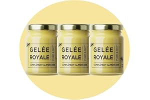 NATURA FORCE - 100g de Gelée Royale Bio - Gelée Royale 100% Pure - Complément Alimentaire Naturel & Bio - Énergie, Immunité et Vitalité - Riche en Vitamine B - Le pot - Lot de 3