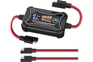 PowMr MPPT 10A Solar Laderegler 10 Amp solarregler 12 Volt Solar Panel Regler Solar Intelligente Controller mit Digital LCD Display Lade SOC für 12 Volt Akku