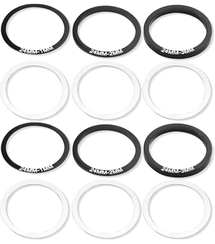 3-teilige Achsscheiben-Dichtung 1/1,5/2 Mm – Aluminium, Für Fahrrad Tretlager, Freilauf & Nabe – MTB/Rennrad