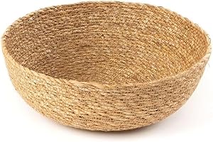 Space Home - Ciotola in Vimini - Cestino Multiuso - per Il Pane, Caramelle, Chiavi - 26 cm