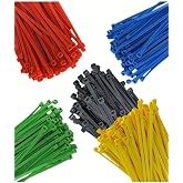 Kavanozlu 200 Adet 5 RENK Elektrik Kablosu Kablo Bağı Klips Plastik Kelep&ccedil;e Cırt Cırt Kelep&ccedil;e 120 mm