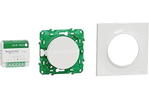 Schneider Electric - Kit Odace SFSP actionneur micro + Interrupteur + plaque style blanc - S520192K