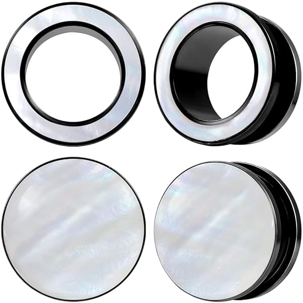 Tunnel Pour Oreille (plug) En Acier Inoxydable - Taille 2g (6mm) à 5/8 (16mm), Simple Vis