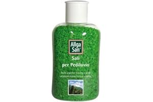 Allga San Sali da Bagno Per Pediluvio Piedi - ad Azione Igienizzante, Ammorbidisce i Piedi Secchi, Aiuta il Microcircolo, Contrasta l'Odore - Con Olio di Pino Mugo