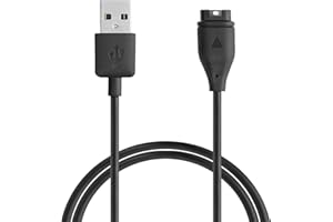 kwmobile Kabel ładujący kompatybilny z Garmin Venu 2 Plus/Fenix 7 / Vivomove sport - ładowarka do smartwatcha kabel USB - czarny