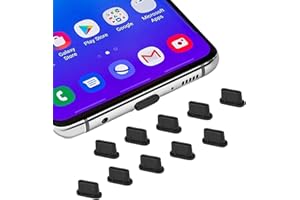 CASEBUY 10 x USB C Staubstecker Abdeckung, Typ C Ladeanschluss Stecker Kappen Schutz für iPhone 16 15 Pro Max, Samsung Galaxy S24 S23, S22 Ultra S21 FE S20, alle Typ-C-Geräte & MacBook