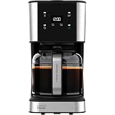 Cecotec Coffee 66 Drop &amp; Touch Drip Coffee Maker, Power 950 W, 1.5 L, 12 Cups, Touch Panel, Glass Jug, 24h Timer, 6 Switches,