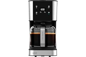 ‎CECOTEC Cecotec Filterkaffeemaschine Coffee 66 Drop und Touch, Leistung 950 W, 1,5 L, 12 Tassen, Touchscreen, Glaskanne, 24-Stunden-Timer, 6 Schalter, wiederverwendbarer Netzfilter