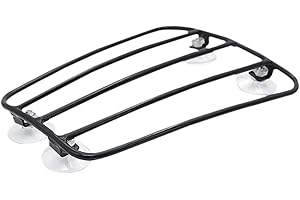 CUCHEEKY Porte-bagages universel pour carburant moto, barre chromée, avec ventouses puissantes, robuste et facile à installer