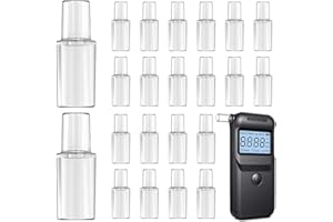 DULZEN 20 pezzi bocchini etilometro Alcohol Tester Boccagli di ricambio per etilometro alcooltest monouso Boccaglio per tester di alcol portatile Adatto per bocchini di ricambio con aspetto simile