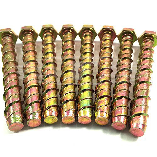 4, M8 x 100 Genuine Thunderbolt® Masonry Concrete Anchor Screw with Hexagonal Head (V35157)