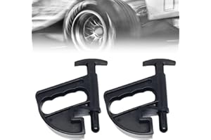 Comioke Centro di Caduta Cerchione, 2 Pezzi Smontagomme Morsetto per Tallone Attrezzo, Morsetto per Talloni di Pneumatici per La Riparazione di Pneumatici per Auto, Installare Pneumatici (Nero)